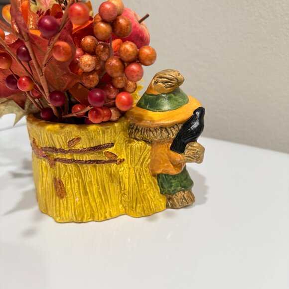 1950's Scarecrow and Wheat Head Vase/Planter Arrangement - Picture 9 of 15